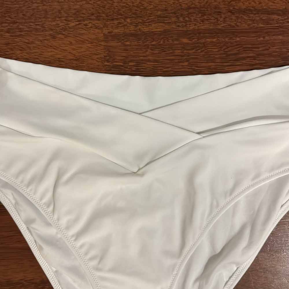 NWOT white PINK By Victorias Secret high waist bikini bottom. Size XXL/XXG/EEG - Picture 2 of 6